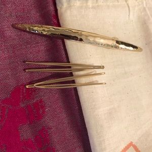 Chloe and Isabel + Jen Atkin Gold Hair Accessories